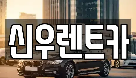 경남 사천시 축동면 렌트카 전문 신우렌트카
