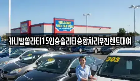 경남 창원시 마산합포구 대성동2가 렌트카 전문 카니발쏠라티15인승솔라티승합차리무진렌트대여