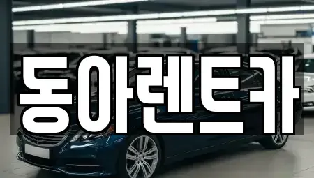 경남 창원시 마산합포구 산호동 렌트카 전문 동아렌트카