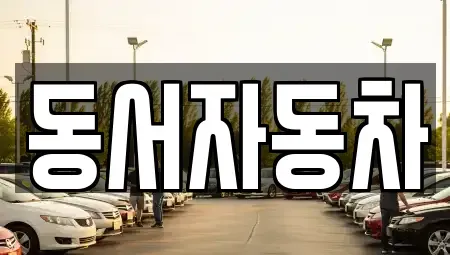 경남 창원시 진해구 동상동 중고차 전문 동서자동차