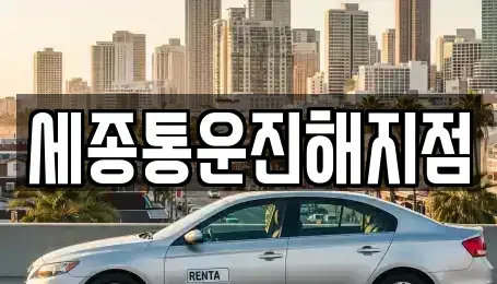 경남 창원시 진해구 성내동 렌트카 전문 세종통운진해지점