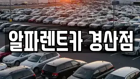 경북 경산시 삼북동 렌트카 전문 알파렌트카 경산점