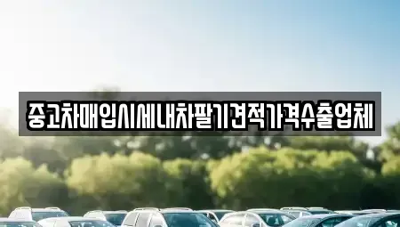 경북 구미시 형곡동 중고차 전문 중고차매입시세내차팔기견적가격수출업체