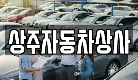 경북 상주시 성하동 중고차 전문 상주자동차상사