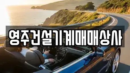 경북 영주시 하망동 중고차 전문 영주건설기계매매상사