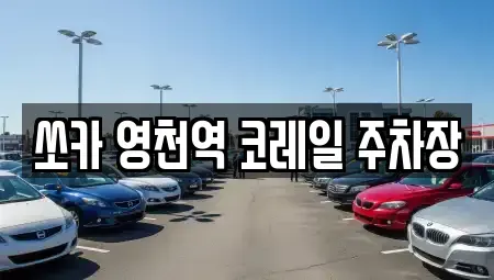 경북 영천시 문내동 렌트카 전문 쏘카 영천역 코레일 주차장