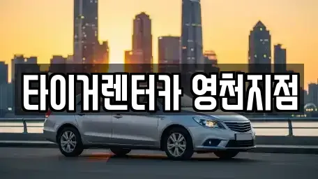 경북 영천시 문내동 렌트카 전문 타이거렌터카 영천지점