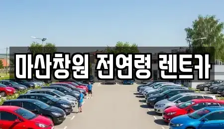 경상남도 창원시 마산합포구 상남동 렌트카 전문 마산창원 전연령 렌트카