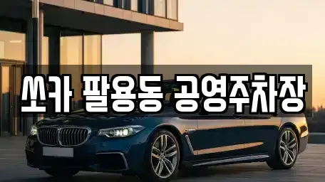 경상남도 창원시 성산구 덕정동 렌트카 전문 쏘카 팔용동 공영주차장