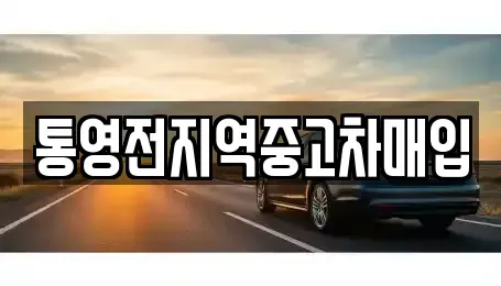 경상남도 통영시 명정동 중고차매입 전문 통영전지역중고차매입