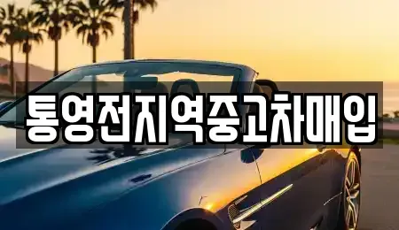 경상남도 통영시 무전동 중고차매입 전문 통영전지역중고차매입