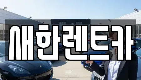 경상북도 영천시 창구동 렌트카 전문 새한렌트카