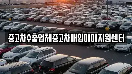 경상북도 칠곡군 왜관읍 중고차매입 전문 중고차수출업체중고차매입매매지원센터