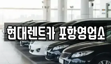 경상북도 포항시 북구 동빈1가 렌트카 전문 현대렌트카 포항영업소