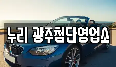 광주 광산구 도천동 렌트카 전문 누리 광주첨단영업소