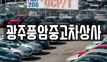 광주 광산구 도천동 중고차매매 전문 광주풍암중고차상사