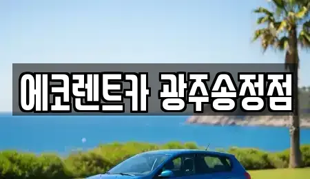 광주 광산구 장록동 렌트카 전문 에코렌트카 광주송정점