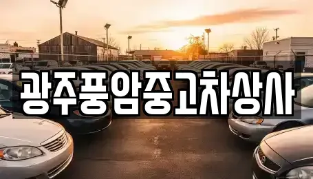 광주 광산구 장록동 중고차매매 전문 광주풍암중고차상사
