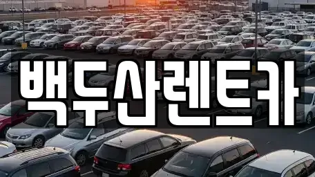 광주 북구 삼각동 렌트카 전문 백두산렌트카