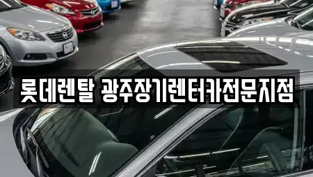 광주 북구 중흥동 장기렌트카 전문 롯데렌탈 광주장기렌터카전문지점