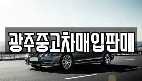 광주 북구 중흥동 중고차매매 전문 광주중고차매입판매