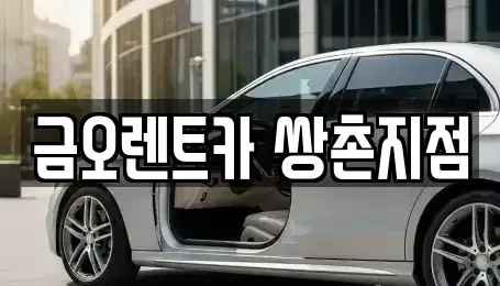 광주 서구 금호동 장기렌트카 전문 금오렌트카 쌍촌지점