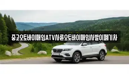광주광역시 광산구 송촌동 중고차매입 전문 중고오토바이매입ATV사륜오토바이매입사발이폐기차