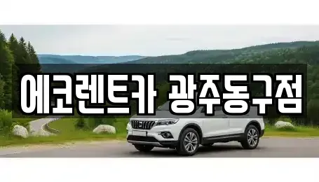 광주광역시 동구 렌트카 전문 에코렌트카 광주동구점
