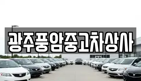 광주광역시 서구 덕흥동 중고차 전문 광주풍암중고차상사