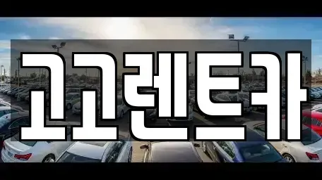 대구 달서구 렌트카 전문 고고렌트카