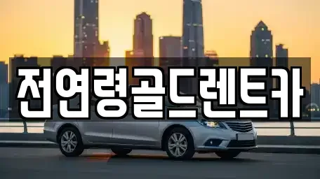 대구 달서구 렌트카 전문 전연령골드렌트카