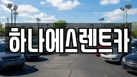대구 달성군 하빈면 렌트카 전문 하나에스렌트카