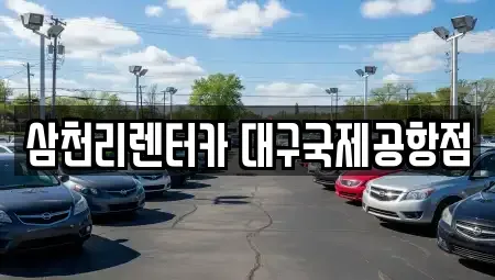 대구 동구 지저동 렌트카 전문 삼천리렌터카 대구국제공항점