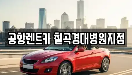 대구 북구 국우동 렌트카 전문 공항렌트카 칠곡경대병원지점