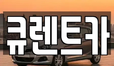 대구 서구 렌트카 전문 큐렌트카