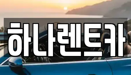 대구 수성구 범어동 단기렌트카 전문 하나렌트카