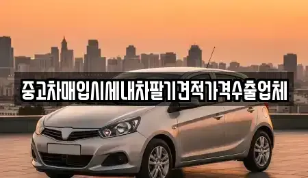 대구 중구 서성로2가 중고차매매 전문 중고차매입시세내차팔기견적가격수출업체