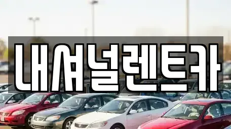 대전 대덕구 단기렌트카 전문 내셔널렌트카