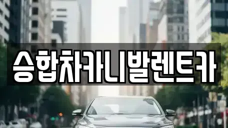 대전 유성구 노은동 렌트카 전문 승합차카니발렌트카