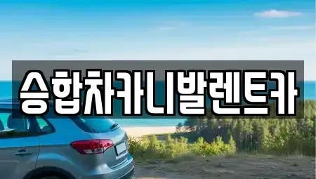 대전 유성구 추목동 렌트카 전문 승합차카니발렌트카