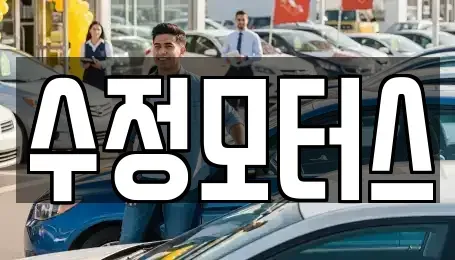 대전 유성구 추목동 중고차매매 전문 수정모터스