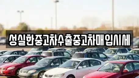 대전 중구 문창동 중고차 전문 성실한중고차수출중고차매입시세