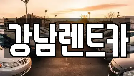 대전광역시 동구 천동 렌트카 전문 강남렌트카