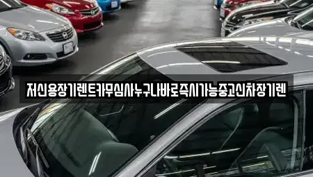 대전광역시 동구 판암동 렌트카 전문 저신용장기렌트카무심사누구나바로즉시가능중고신차장기렌