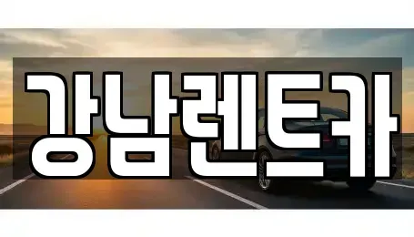 대전광역시 유성구 구룡동 렌트카 전문 강남렌트카