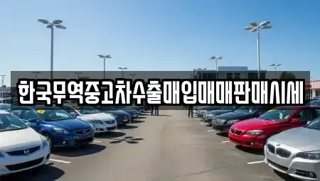 대전광역시 유성구 화암동 중고차매입 전문 한국무역중고차수출매입매매판매시세