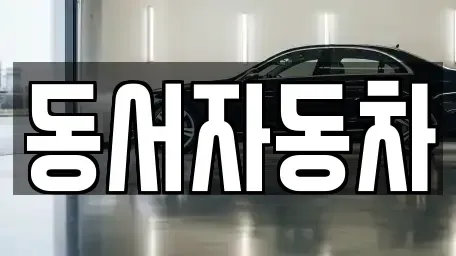 부산 부산진구 범전동 중고차 전문 동서자동차