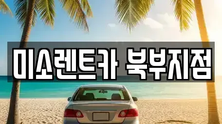 부산 북구 덕천동 렌트카 전문 미소렌트카 북부지점