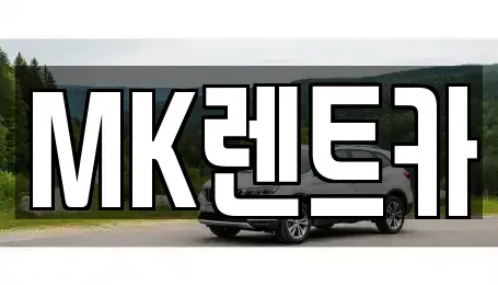 부산 영도구 영선동4가 렌트카 전문 MK렌트카