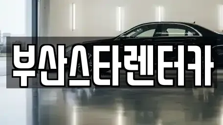 부산광역시 부산진구 양정동 렌트카 전문 부산스타렌터카